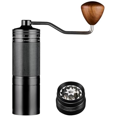 Zalnuuk Manual Coffee Grinder with 7 Star Burr Cover