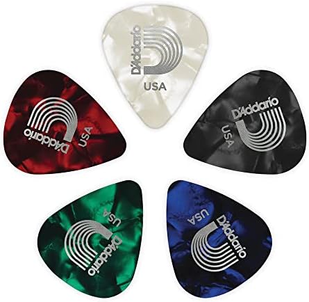 Planet Waves 1CAP4-10 Assorted Pearl Celluloid Guitar Picks Pack of 10 - Medium