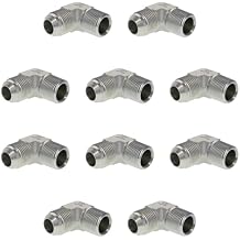 TITAN FITTINGS | 2501-08-08-PK10 | 90 Elbow 1/2" Male JIC x 1/2" NPTF Male | Hydraulic JIC Elbow Fittings