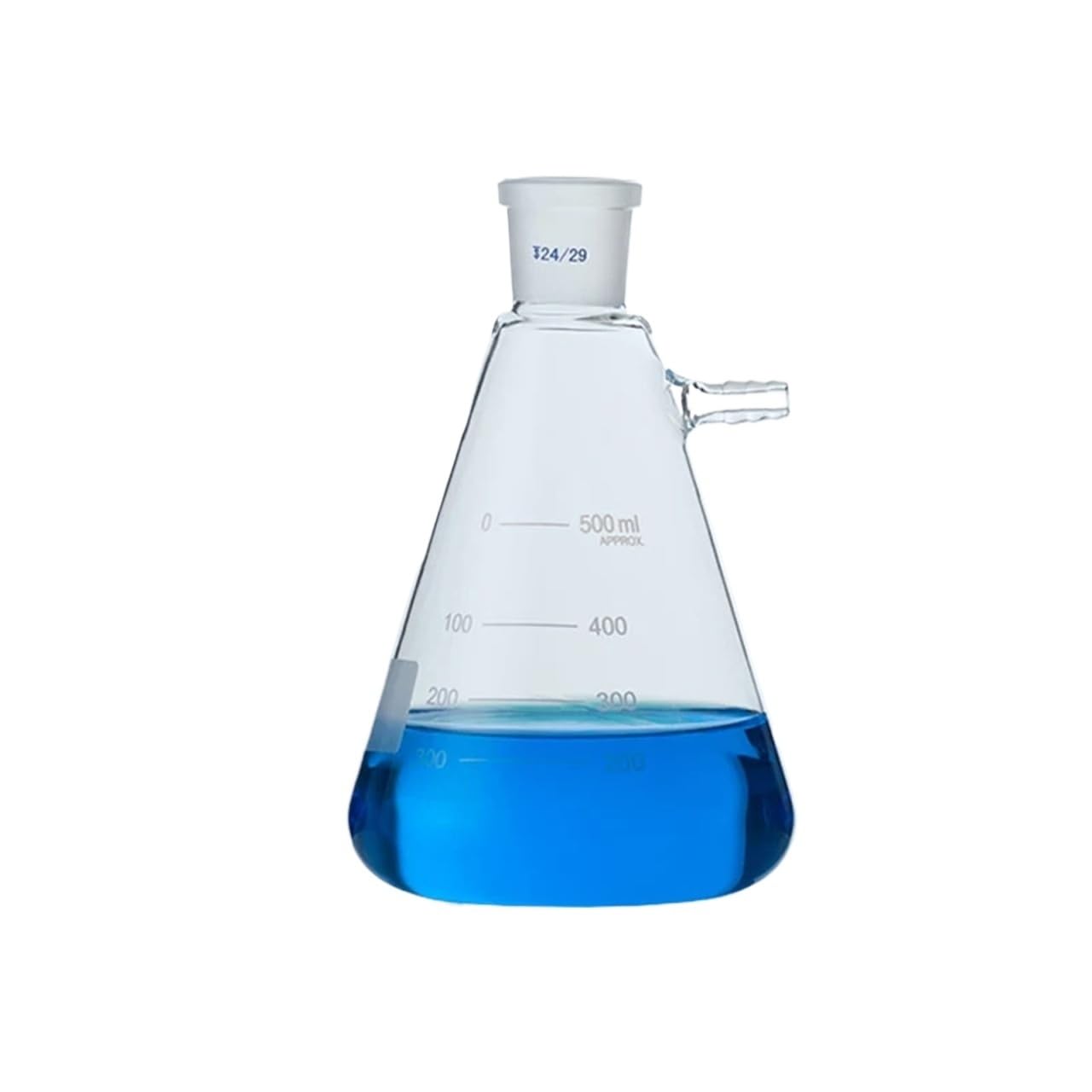 matraz de fondo redondo， Matraz de filtración de laboratorio con boca de molienda al vacío de vidrio de 50-2000 ml(1000ml caliber24)