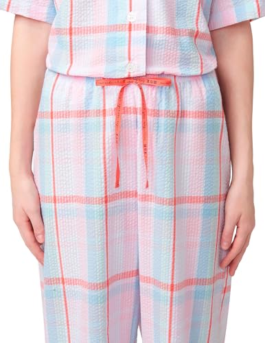 Image of HUE Women's Summer Vacation Pajama Separates, Soft, Whimsical Print Pjs with Tropical Beach Themes, Flip Flops, Cocktails