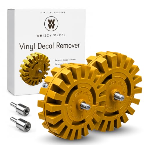 Whizzy Wheel décalcomanie enlever outil lot 2 avec adaptateur perceuse