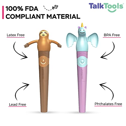 Talktools Jiggler® | Chewable Oral Facial Massager, Set Of 2 Oral Sensory Massager | Calming Motor Therapy For Kids (Brown & Pink) #TOP1