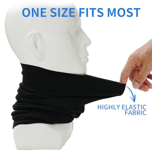 SHEVERCH 2 Pack Neck Warmer for Cold Weather Winter Warm Gaiter Face Mask Men Women Windproof Cover Scarf Ski4