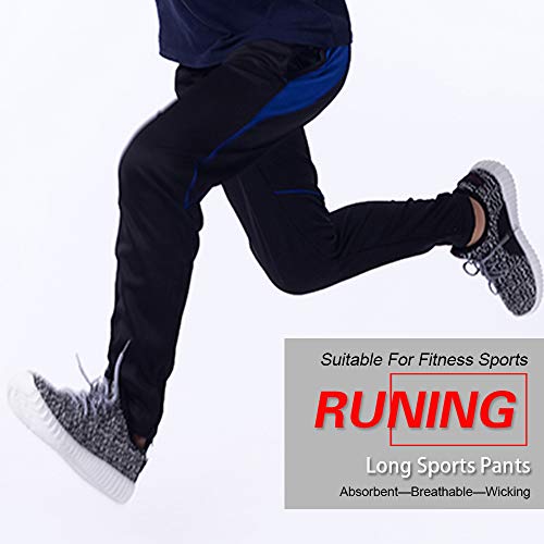 Ajcoflt Calças de corrida dos homens Cônicos Slim Fit Sweatpants com bolso Esportes Jogging Basquete