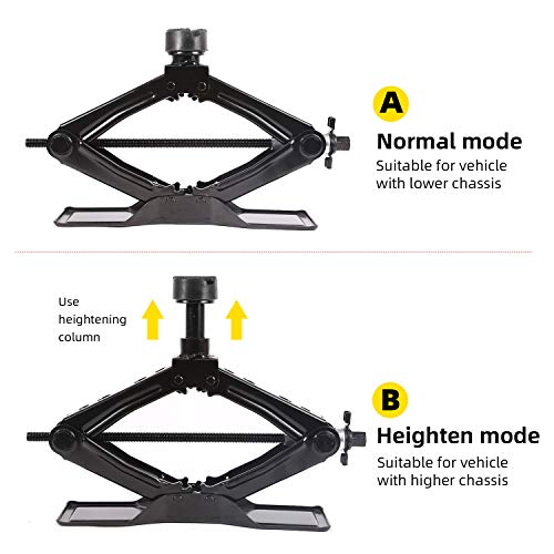 Scherenwagenheber mit ist ein schnelles und arbeitssparendes Design, Tragkraft 1,8 Tonnen, maximale...