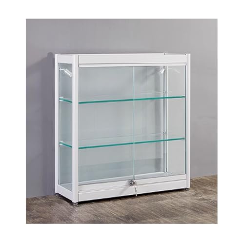 Vitrina de cristal con cerradura con puertas...