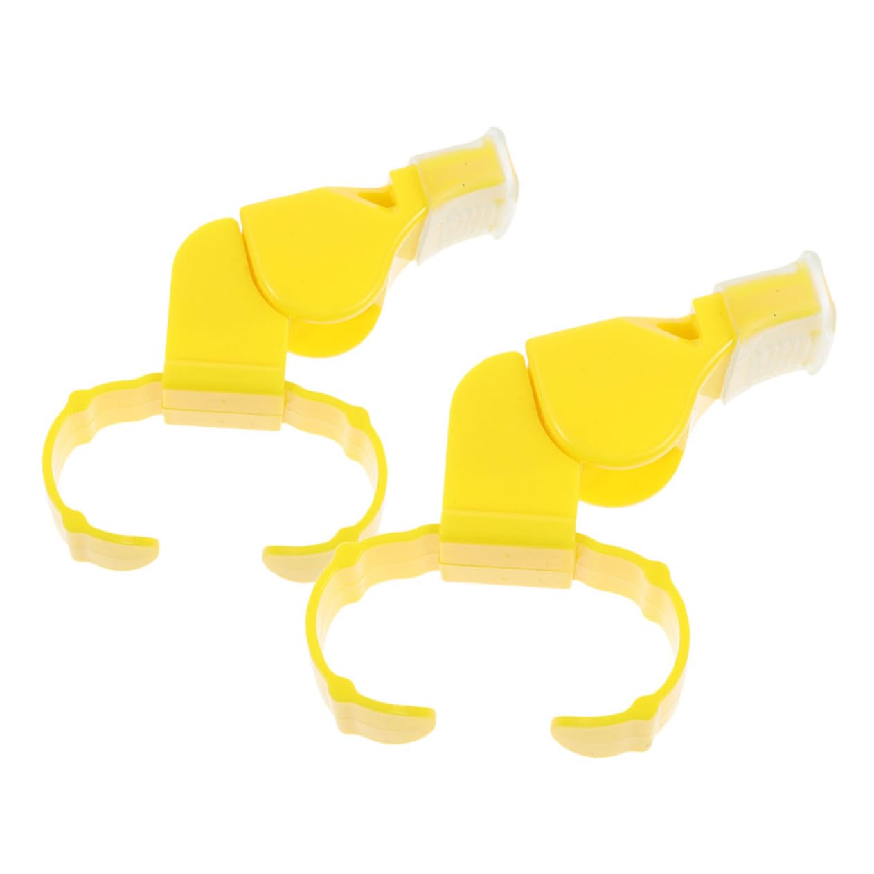Mipcase 2pcs Sports Whistle Emergency Whistle Finger Ring for Basketball Soccer