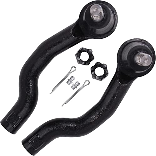 Image of Detroit Axle - 12pc Front End Suspension Kit for 2005-2018 Nissan Frontier, 2005-2012 Pathfinder, 2005-2015 Xterra, Lower Control Arms Upper Ball Joints Tie Rods Sway Bars Boots Replacement