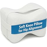 Aeris Premium Knee Pillow for Maximum Sciatica,Joint,Hip Pain Relief, Sleep Better with Easy to Maneuver %100 Memory Foam Leg Support Cushion,Perfect for Pregrancy,Side Sleepers, Washable Bamboo Cover