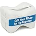 AERIS Knee Pillow for Side Sleepers,Maximum Sciatica,Joint,Hip,Restless Leg Syndrome,Back,Scoliosis Pain Relief,Sleep Better with Memory Foam Knee Support Cushion,Between Knees Pillow for Pregrancy