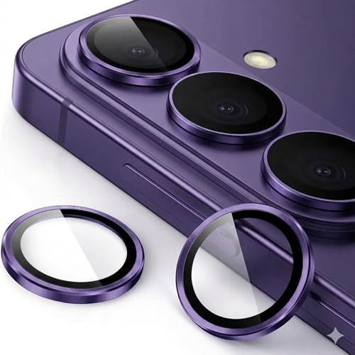 Image of Camera Lens Protector for Samsung Galaxy S26 / S26 Plus Purple AR AF Coated 9H Tempered Glass Camera Guard, Anti Drop, Scratch Resistant Camera Lens, Case Friendly Waterproof Heavy Duty UHD Clear Camera Cover