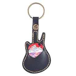 Étui en cuir pour médiators de guitare avec 5 médiators Guitar Pick Case-Black - Les Beatles, Paul McCartney, John Lennon, RIngo Starr, George Harrison Étui en cuir pour médiators de guitare avec 5 médiators Guitar Pick Case-Black – Image 3