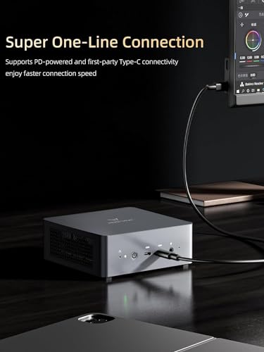 MINIS FORUM Venus UM790 Pro Mini PC AMD Ryzen 9 7940HS bis zu 5,2 GHz mit AMD Radeon 780M, 4X USB3.2, 2X USB4, 2X HDMI 2.1, 2X PCIe4.0,Wi-FI 6E/BT5.3, RJ45 2,5 G(Nicht RAM/SSD).