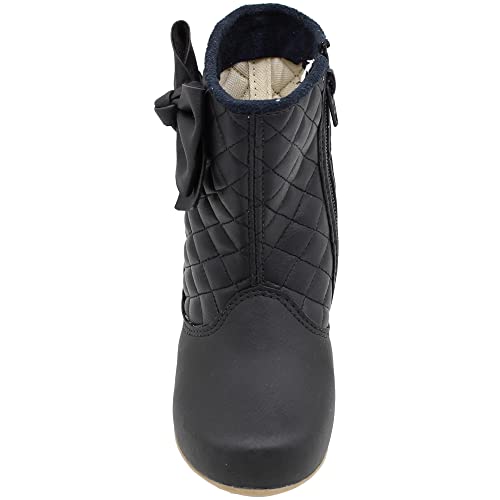 Bota Botinha Infantil Feminina Preta Menina Pingo De Pé Cor:Preto;Tamanho:24