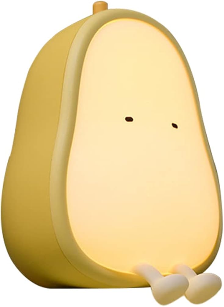 Balacoo Led Night Light Kids Pear Shaped Lights Silicon Cute Baby Night