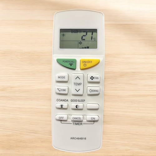 Image of AMAZOR Ac Remote- Model 132 J ARC484B1 Compatible with Daikin Ac 132J Remote Original | Suitable for 1 | 1.2 | 1.3 | 1.5 | 1.8 | 2 | 2.2 | 2.5 | 3 Ton Split and Window Air Conditioner