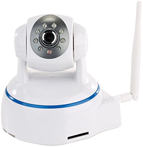 Webcam schwenkbar: Dreh- & schwenkbare Indoor-IP-Kamera, Full HD, WLAN, SD-Aufnahme & App (IP Webcam)