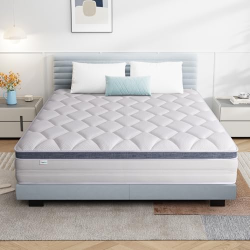 Twolike Spring Mattress 9019020CM Individually Wrapped Coils Innerspring Memory Foam Hybrid Mattress Medium Firm Spring Single Mattress