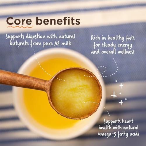 Image of Two Brothers Organic Farms Bharat ka Desi Ghee 1 L | Danedaar Ghee made from Desi Gir Cow milk cream | Grass-fed Desi Gir Cows | Premium Desi Ghee | Handcrafted in Small Batches