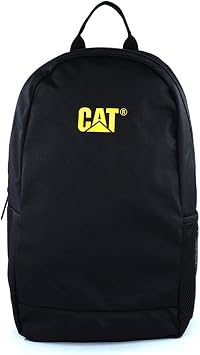 Black Large Caterpillar Backpack with Print