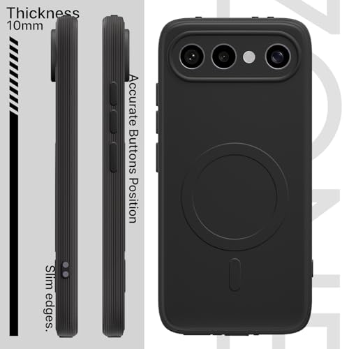 Image of Pikkme Back Cover for Vivo X300 FE 5G Soft Matte Silicone Mag-Safe Design (Mag-Safe Not Support) Camera Protection | Slim Fit Bumper Cover (Black)