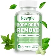 Newpie Chlorophyll Body Deodorizing Supplement Internal Odor Control Pills for Men &amp; Women, Chlor...