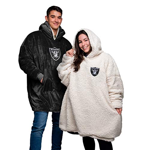 NFL Oakland Raiders Unisex Reversible Big Logo HoodeezReversible Big Logo Hoodeez, Team Color, One Size