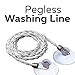 Go Travel Clothes Line, Easy-to-Hang Clothes Line with Polyester Rope and Rubber Suction Cups at Ends, Ideal for Hotels, Camping, RVs, Anywhere and Everywhere, Travel Essentials, 2.5 m (8 ft.)
