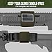 SCYONBARCO Magnetic Sentry Strap Rifle Sling Strap, Rapid Deployment Staging Rifle Sling Retainer Retention Band, Adjustable Gun Slings Keeper Accessories for Rifles, Shotguns, Airsofts, Army Green