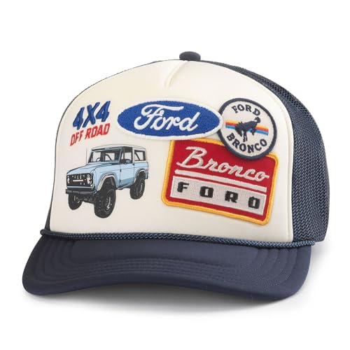Image of AMERICAN NEEDLE Ford Bronco Patch Unisex Adjustable Snapback Baseball Hat
