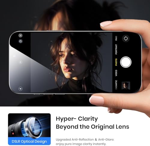 Image of CLITZ for iPhone 17 Pro /17 Pro Max Camera Lens Protector Original Individual Lens Screen Protector | 9H Hardness, Scratch-Resistant, Case Friendly (Silver)