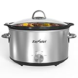 Sunvivi Small Slow Cooker 4QT, Mini Food...