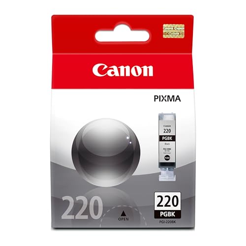 Canon PGI-220 Genuine Black Ink Tank, Compatible with MP980, MP560, MP620, MP640, MP990, MX860, MX870, iP4600, iP3600, and iP4700 Printers