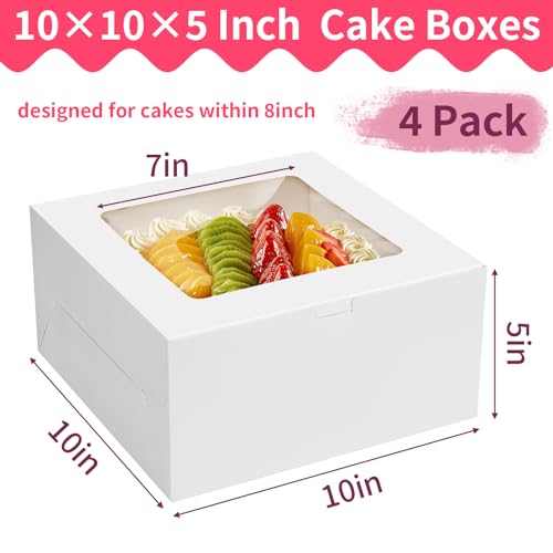 Winkio CAKE BOXES 10 INCH Disposable Bakery Boxes thumb #1