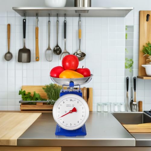 Báscula de cocina mecánica retro para repostería creativa con cubeta extraíble de hierro 5
