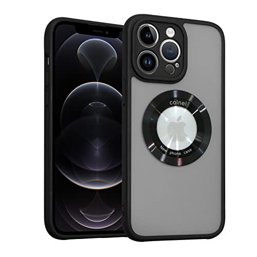 Pmxlfo For Iphone 12 Pro Max Magnetic Case [Compatible With Magsafe] Logo View Translucent Matte Back Soft Tpu Bumper Slim Shockproof Protective Phone Case For Iphone 12 Pro Max 6.7 Inch #TOP15