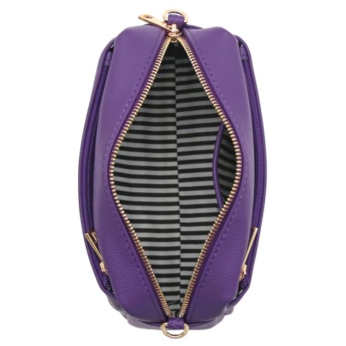 Image of FashionPuzzle Triple Zip Small Crossbody Bag