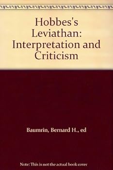 Paperback Hobbes' "Leviathan": Interpretation and Criticism Book