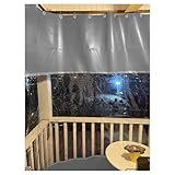 Cortinas De Vinilo Para Exteriores - Mantenga El Tiempo Fuera, Lona Resistente A La Intemperie Particiones Para Pérgolas, Verandas Y Cenadores, Impermeable Y Transparentes ( Color : Claro , Tamaño : 1
