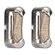 Geieold 2 Stück Tragbare Handwärmer Aus Aluminiumlegierung, Kleiner Wärmebrenner für Taschenwärmer, Ersatzteile und Zubehörteile