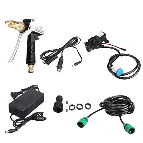 Raitron 100W 12V High Pressure Car Electric Washer Squirt Sprayer Self-Priming Pump Clean Kit