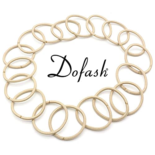 Dofash 30Pcs Elastics Blonde Hair Ties For Women Hair Bands For Women's Hair Hair Rubber Bands No Damage Goodie Hair Elastics (Blonde/Beige) #TOP3