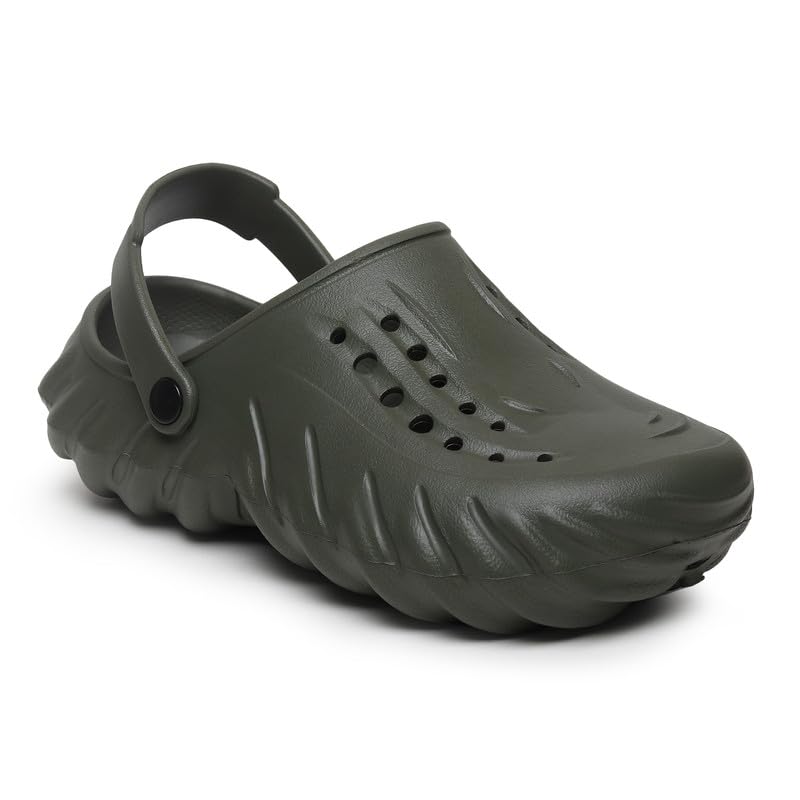 Image of JUSAN Men's Lightweight Comfort Clogs | Soft Cushion Slip-On Garden & Beach Clogs for Men | Breathable Waterproof Sandals with Non-Slip Sole | Casual Outdoor Summer Footwear for Men