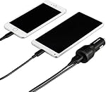 Amazon Basics Fast Charging USB-C Car Charger with 18W USB-C Cable and 12W USB-A Port