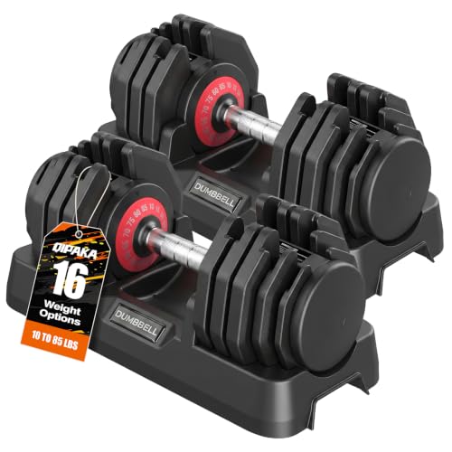 Image of Adjustable Dumbbells Set of 2 for Home Gym Fitness Free Weights Set