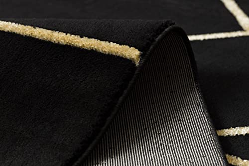 Tapis élégant géométrique pour réchauffer un sol froid