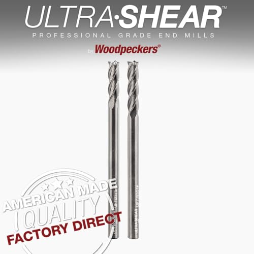 Image of 1 /8 Inch End Mill, 1 /8CD, 1 /8SH, 1 /2CL, 4 Flute, Solid Carbide, 4 Pk, USA Made CNC Cutting Bits for Roughing & Finishing - Square End - UF1118504F