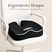 Sleepavo Office Chair Cushion - Seat Cushion for Tailbone Pain Relief - Butt Pillow for Coccyx, Sciatica, and Lower Back Pain - Orthopedic Chair Pad for Lumbar Support in Office Desk, Car, Airplane
