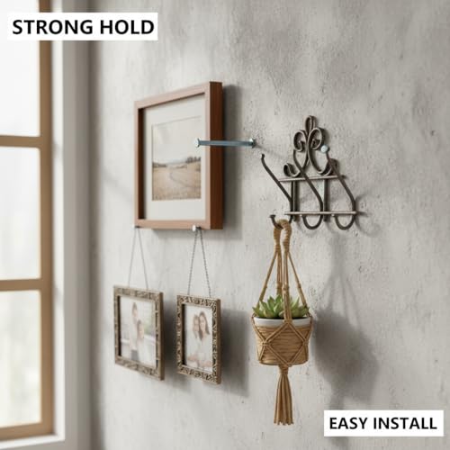 Image of 18pcs 2-3 /8 inch Wall Nails,Galvanized Hardware Nails,Good Hardness Wall Nails for Hanging Pictures